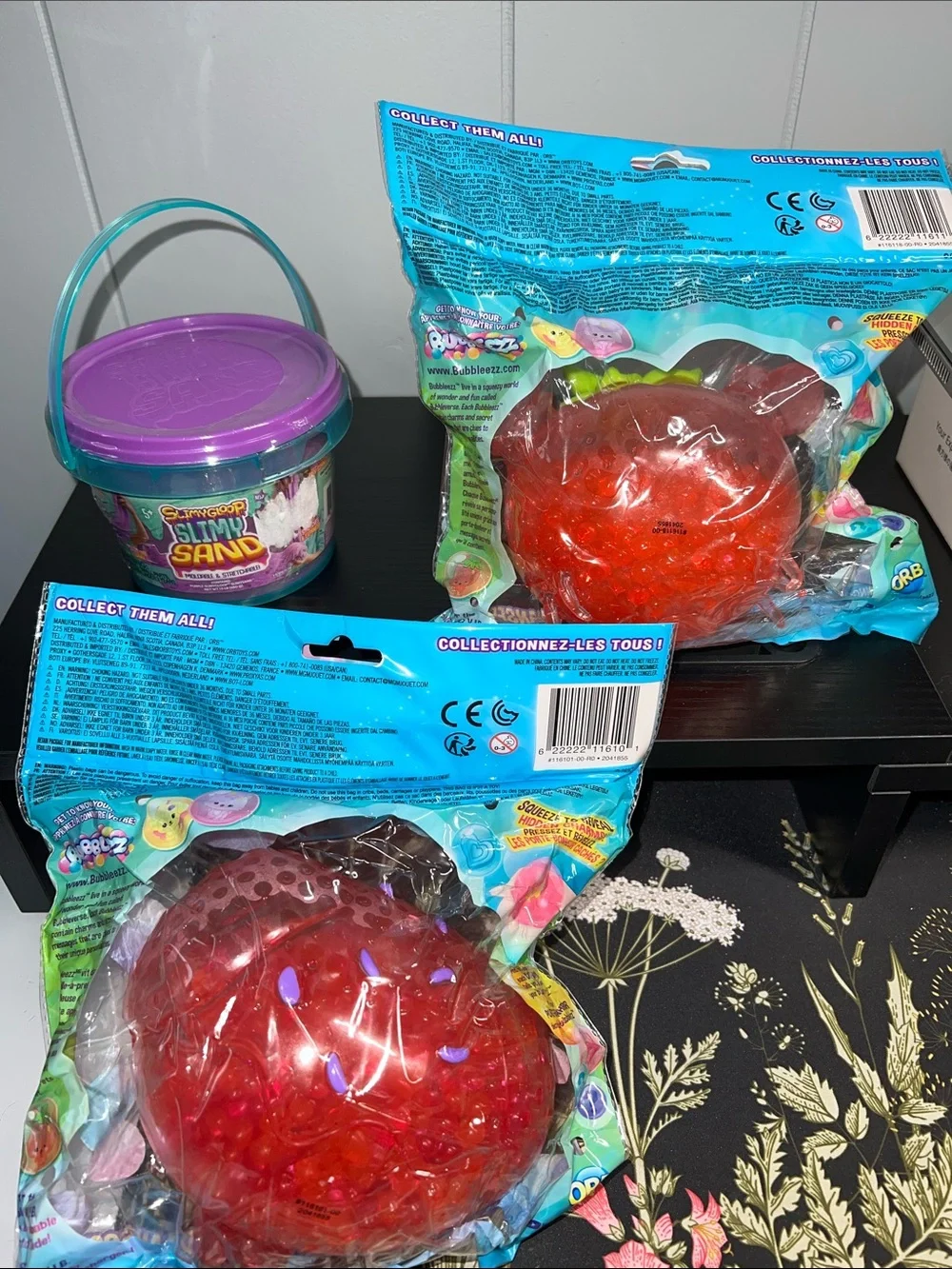 Brand new, never opened 2 Jumbo pack Bubbleezz and Slimysand
